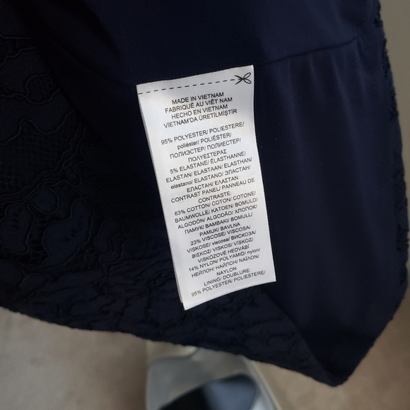 Lauren Ralph Lauren Lace Trim Jersey Dress - Picture 6 of 6